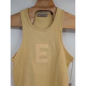 Fear of God Essentials NWT Women's Waffle Tank Light Tuscan Sand sz med